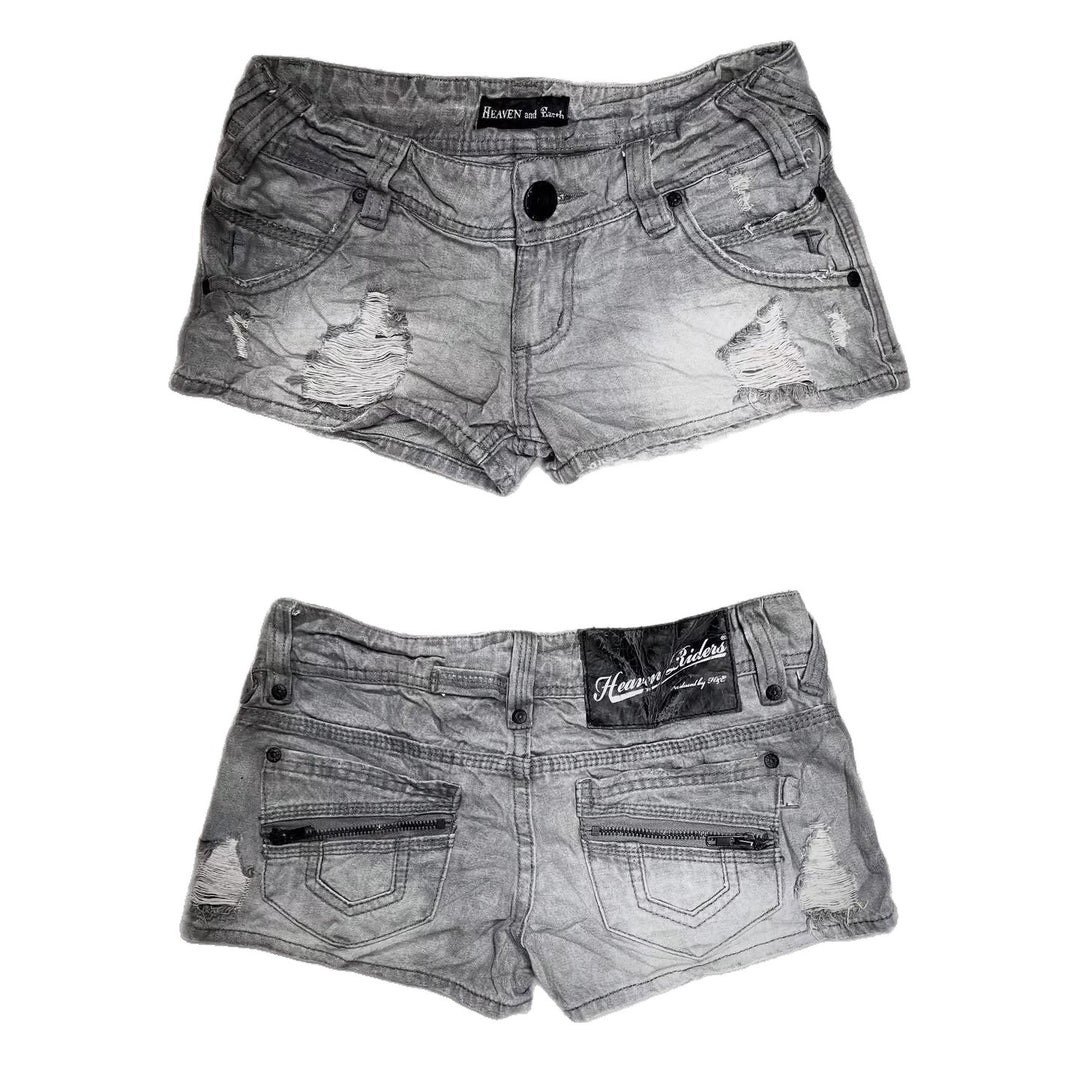 Damen trendy Jeans-Shorts mit distressed Details Echo Archiv
