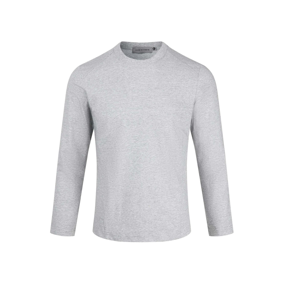 Unisex Atmungsaktives Langarm-Funktionsshirt aus Mikrofaser mit Raglanärmeln Echoarchiv