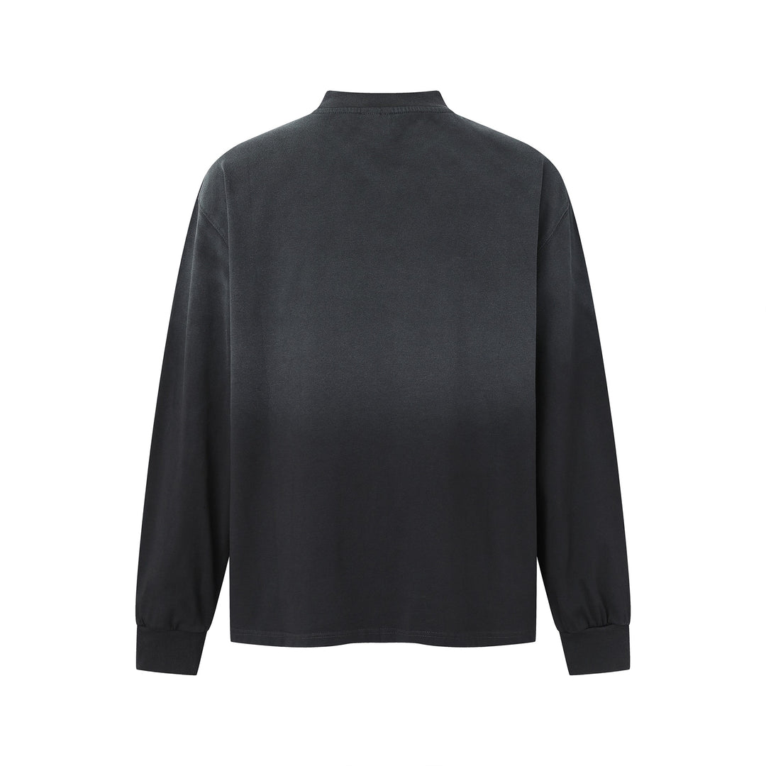 Unisex Oversize-Sweatshirt mit Mockkragen und Statement-Print Echoarchiv