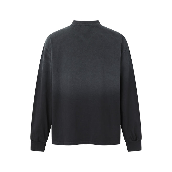 Unisex Oversize-Sweatshirt mit Mockkragen und Statement-Print Echoarchiv