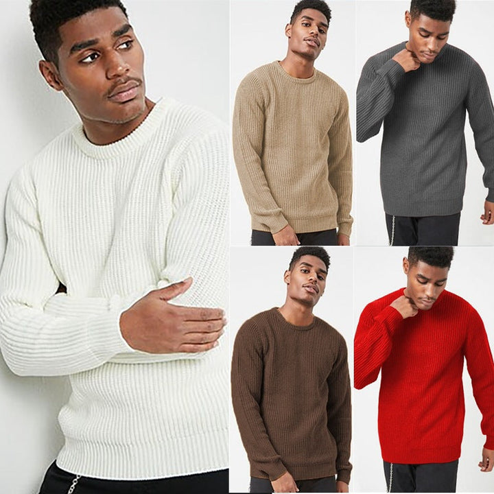 Herren Grobstrickpullover mit strukturiertem Rippdesign und lässiger Passform – Norvane