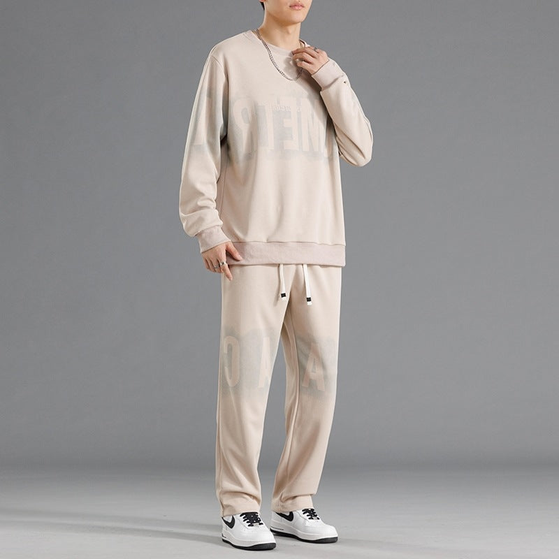 Herren lässiges Sweatshirt-und-Hosen-Set Echoarchiv