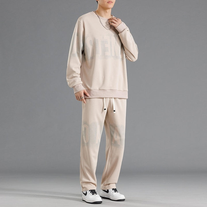Herren lässiges Sweatshirt-und-Hosen-Set Echoarchiv