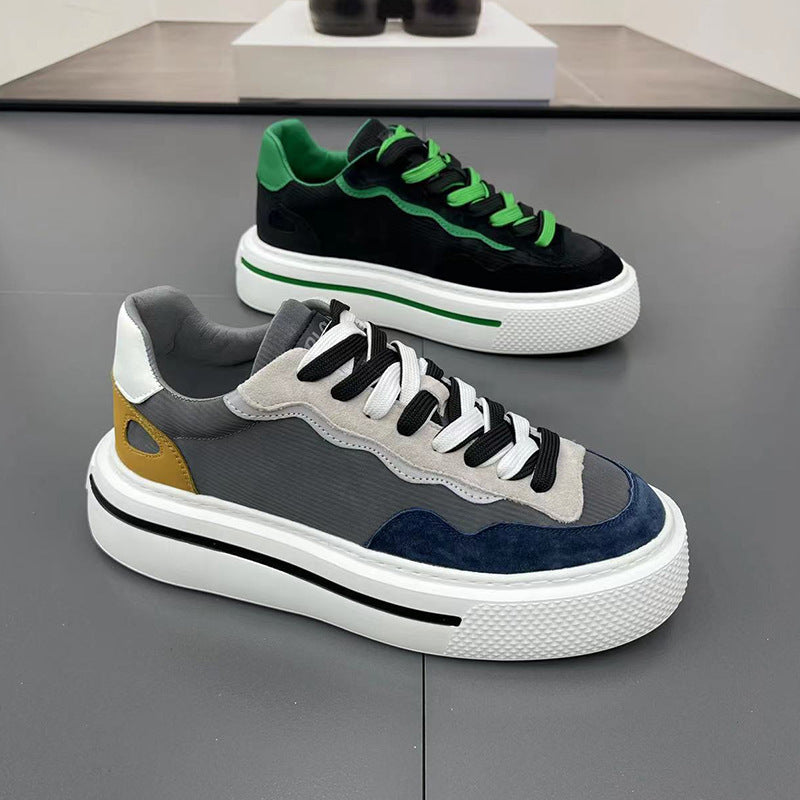 Damen Modische Sneakers mit hoher Plateausohle und atmungsaktiver Struktur Echo Archiv
