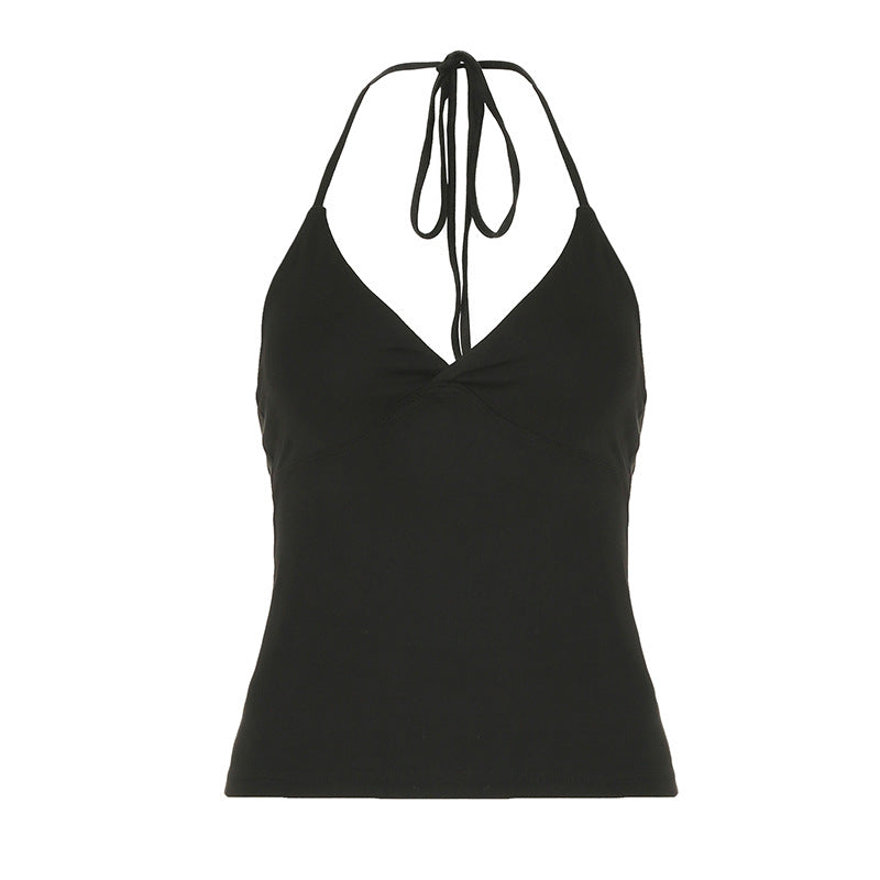 Damen Spaghettiträger Tanktop mit raffiniertem Wickeldesign Echo Archiv