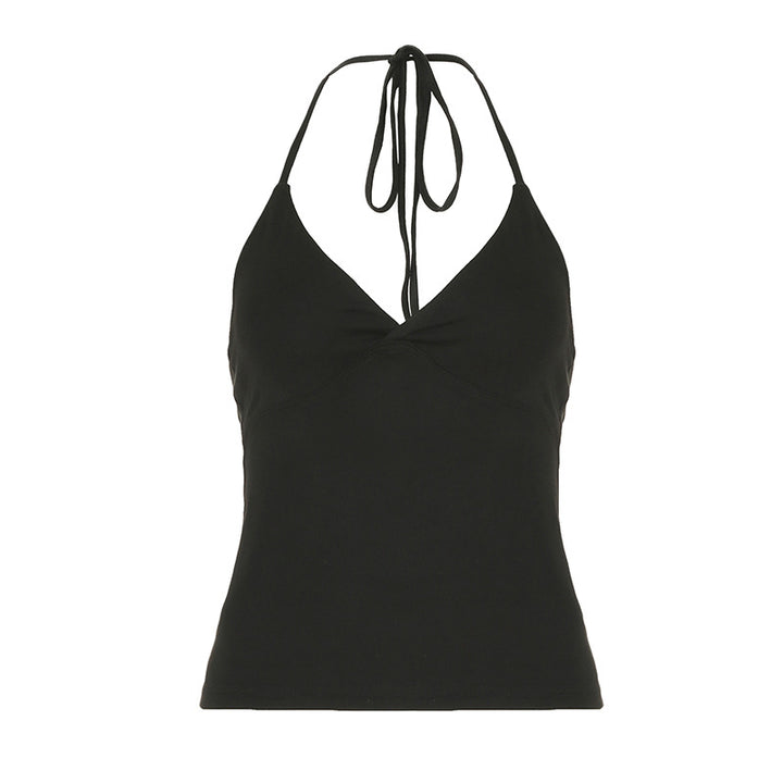 Damen Spaghettiträger Tanktop mit raffiniertem Wickeldesign Echo Archiv