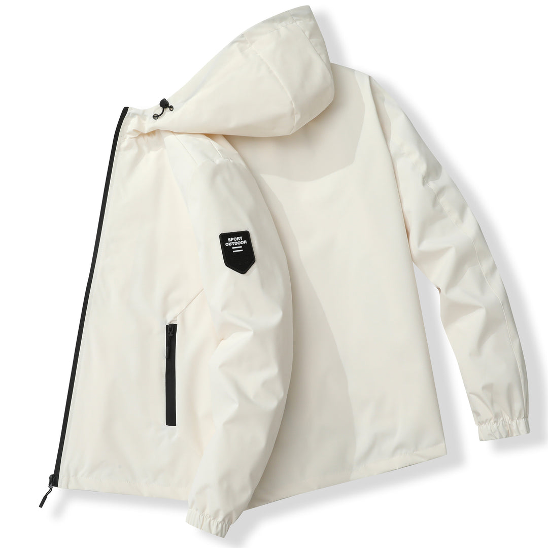 Herren Funktionale Outdoorjacke mit winddichtem und wasserdichtem Material Echoarchiv