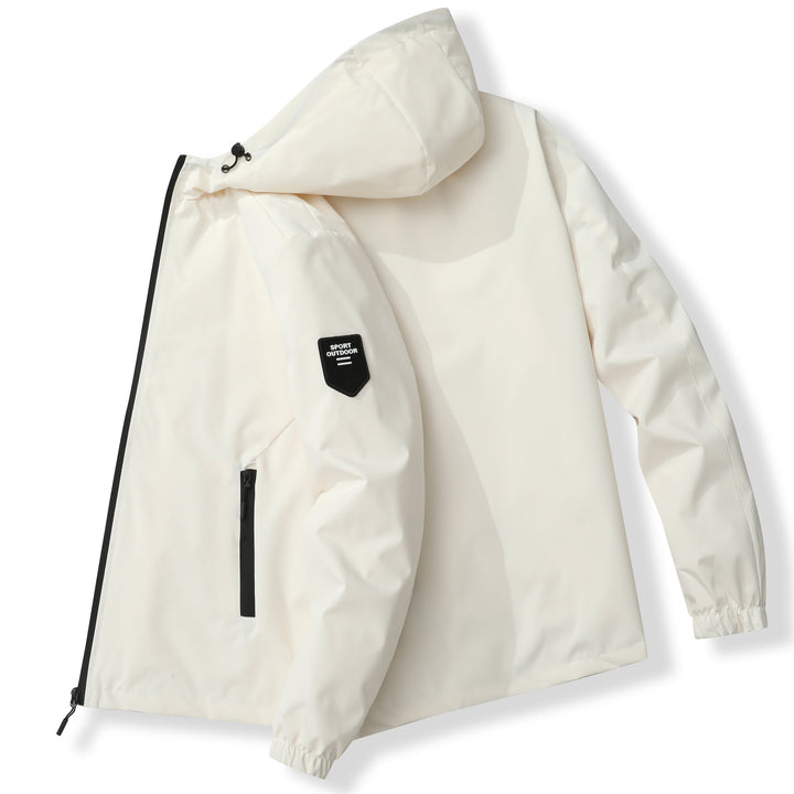Herren Funktionale Outdoorjacke mit winddichtem und wasserdichtem Material Echoarchiv