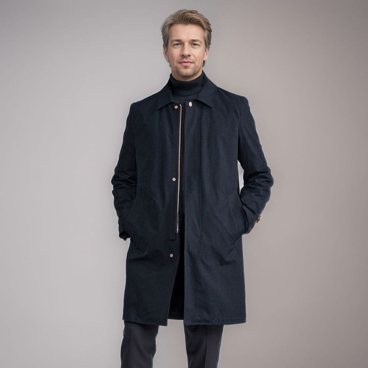 Herren eleganter Übergangsmantel mit praktischen Taschen und modernem Kragen Echoarchiv