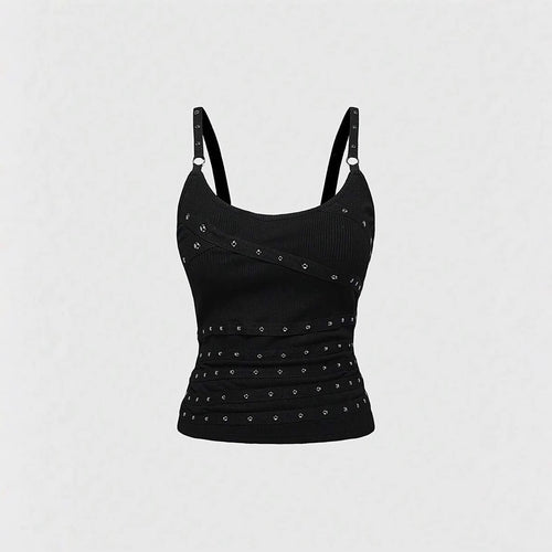 Damen Raffiniertes Top mit Elastananteil und funkelnden Details Echo Archiv