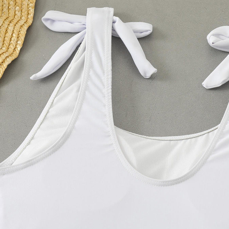 Damen Bauchfreies Bikini-Set mit grafischem Druck Echo Archiv