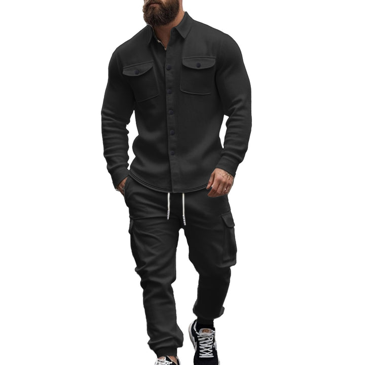 Herren Cargo-Hemd und Jogginghose-Set Echoarchiv