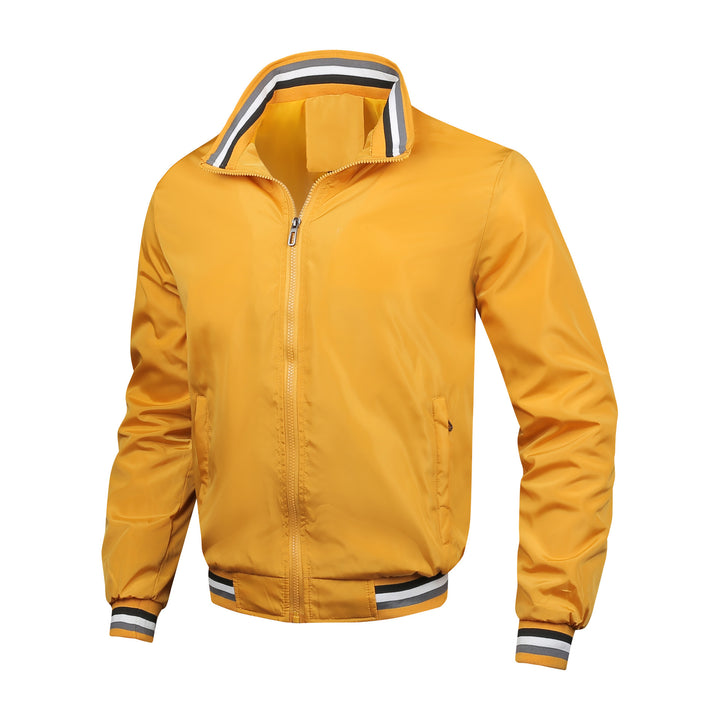 Herren sportliche Windjacke mit strukturiertem Kragen und atmungsaktiver Technologie Echoarchiv