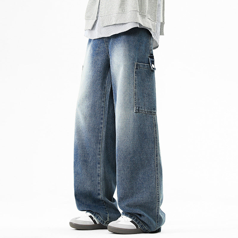 Herren Weit geschnittene Cargo-Jeans Echoarchiv