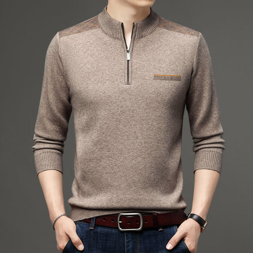 Herren eleganter Halbzip Pullover Echoarchiv