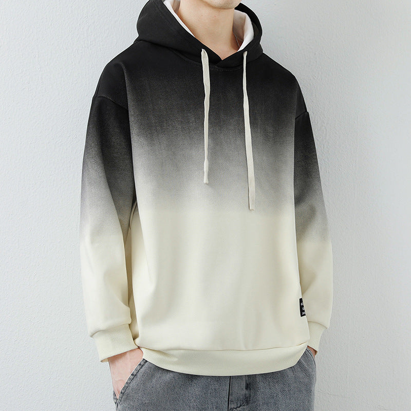 Herren lässiger Kapuzenpullover mit Farbverlauf Echoarchiv