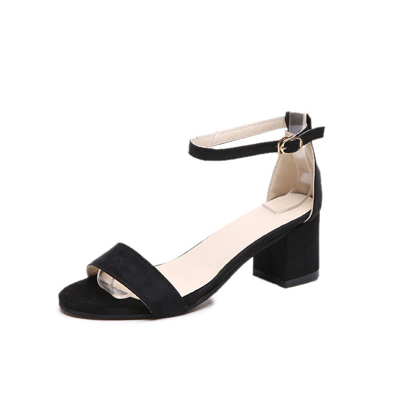 Damen Sandalen mit verstellbarem Riemen und komfortablem Blockabsatz Echoarchiv