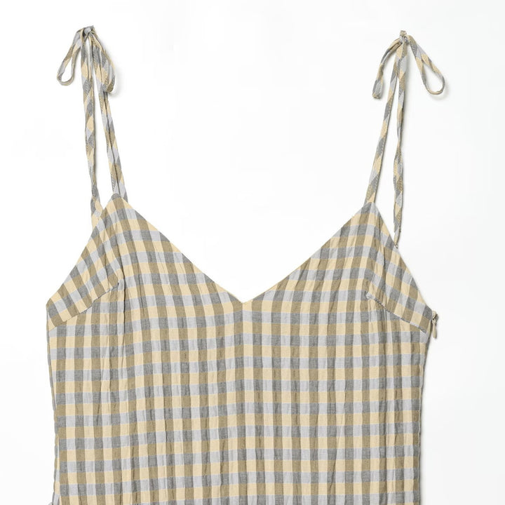 Damen luftiges V-Ausschnitt Sommerkleid mit Rüschen und verstellbaren Trägern Echo Archiv