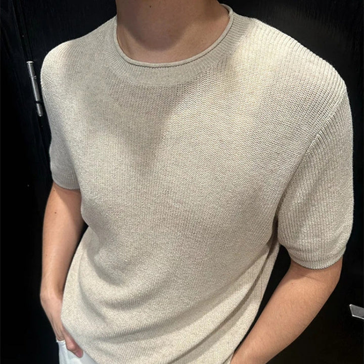 Herren Kurzarm Strickoberteil Echo Archiv