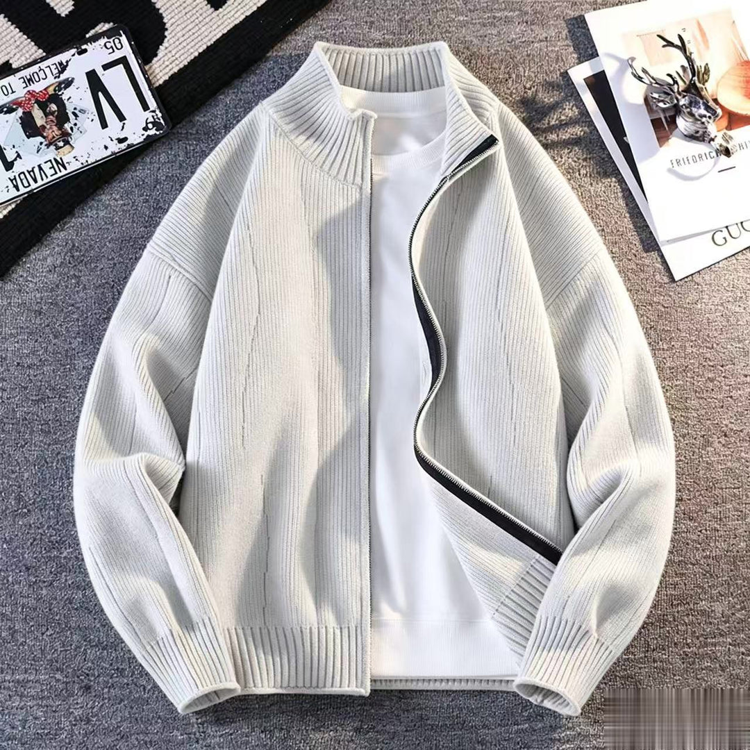 Herren Lässiger Windbreaker mit hochgeschlossenem Reißverschluss Echoarchiv
