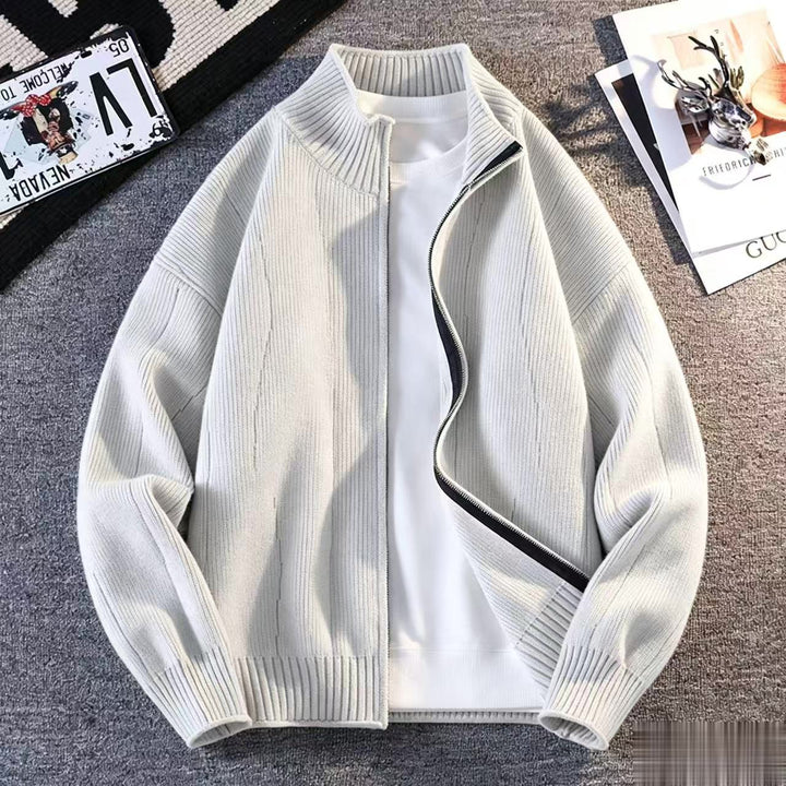 Herren Lässiger Windbreaker mit hochgeschlossenem Reißverschluss Echoarchiv
