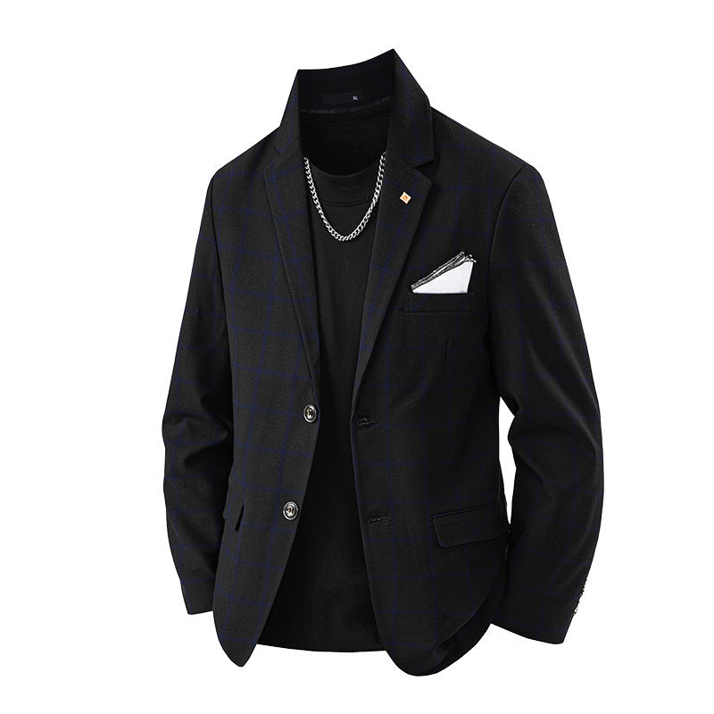 Herren eleganter Blazer mit kariertem Design und feinem Innenfutter Echoarchiv