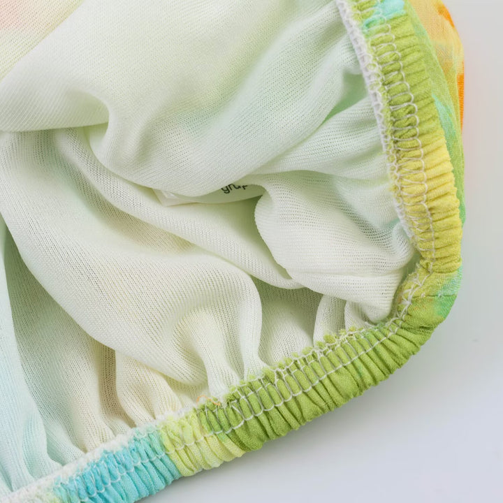 Damen Kurz geschnittene Plissee-Chiffonbluse mit Tunnelzug und weiten Ballonärmeln Echo Archiv