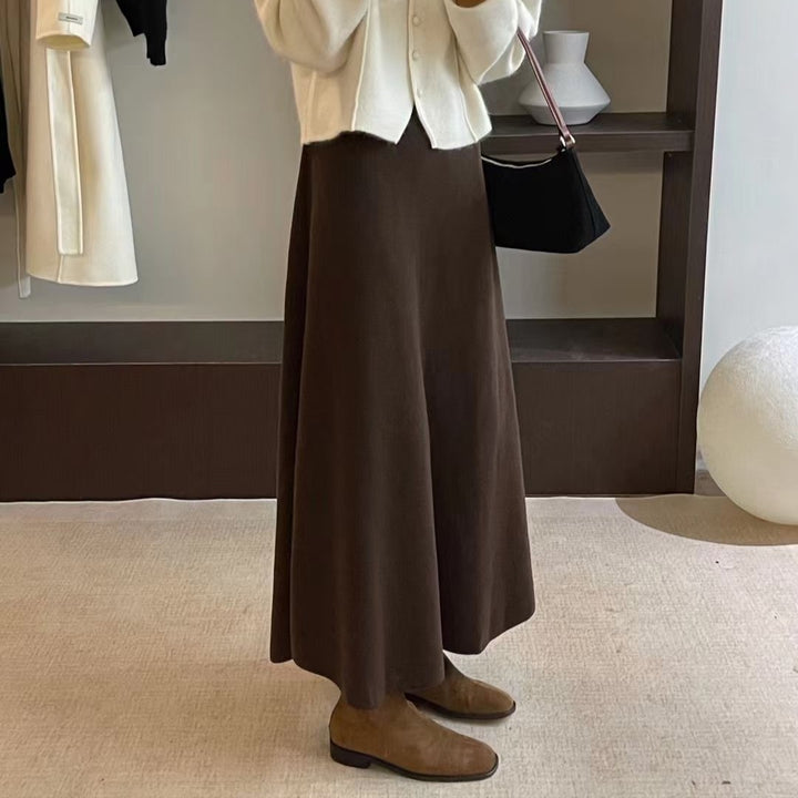 Damen Eleganter Maxirock mit fließendem Schnitt Echo Archiv