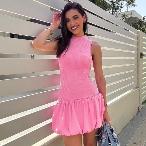 Damen Hochgeschlossenes Rüschenkleid Echo Archiv