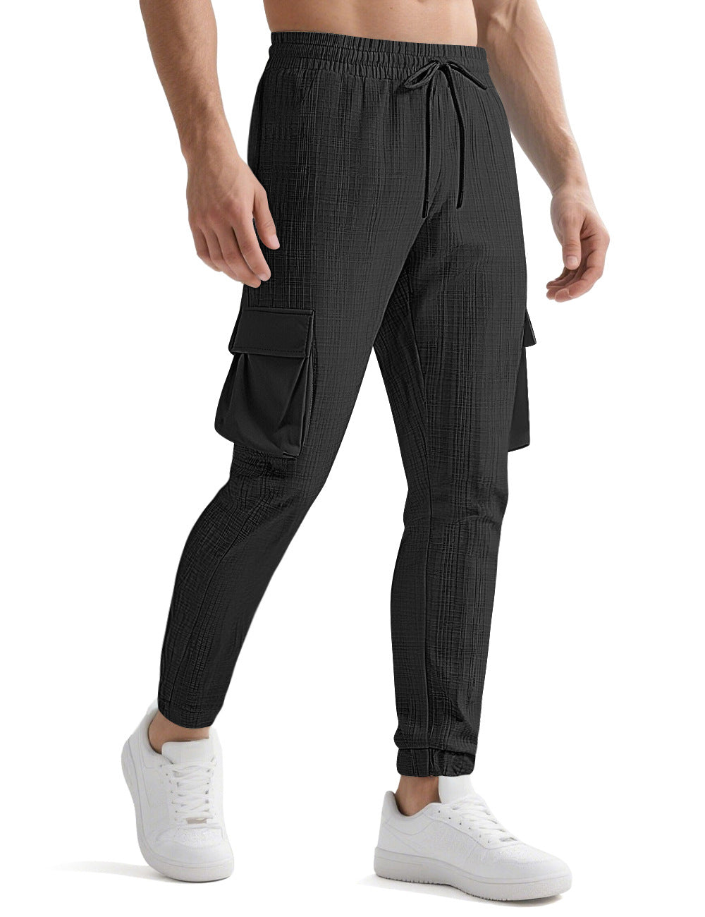 Herren Cargo-Jogginghose mit elastischem Bund und praktischen Taschen Echoarchiv
