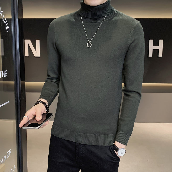 Herren Pullover mit hohem Kragen aus weicher Strickware Echoarchiv
