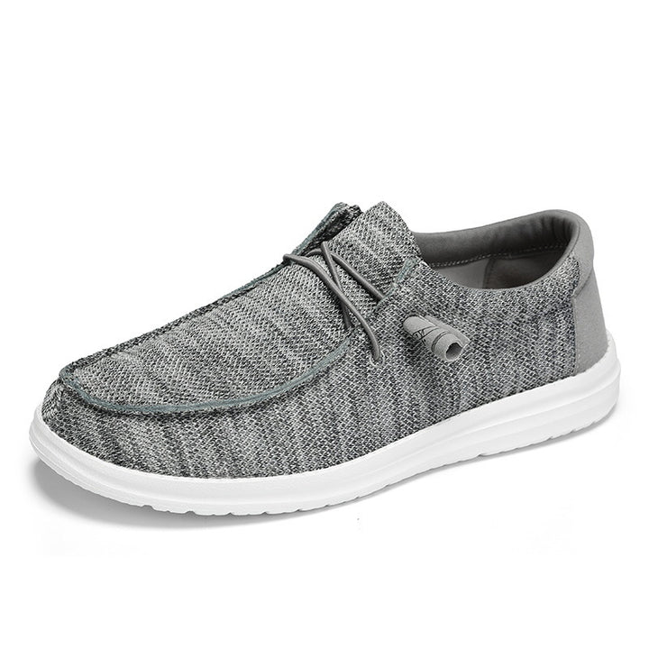 Herren atmungsaktive Mokassin‑Slipper aus Strick mit Memory‑Fußbett und rutschfester EVA‑Laufsohle Echo Archiv