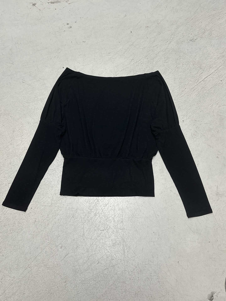 Damen nan schulterfreies Langarmshirt mit tailliertem Komfortbund, gerafften Schultern und figurbetonter Passform Echo Archiv