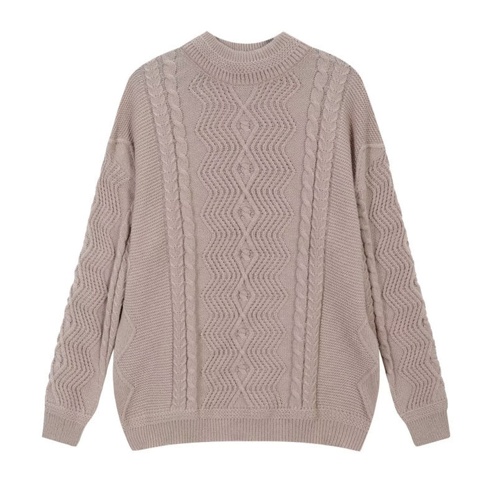 Herren Grobstrickpullover mit modernen Zopfmuster Echo Archiv
