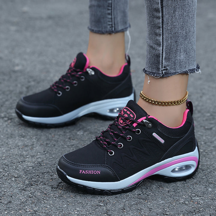 Damen nan sportliche Keil-Sneaker mit gepolsterter Luftkissen-Sohle Echo Archiv