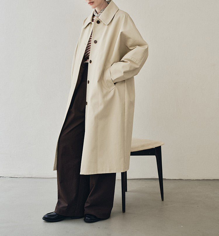 Damen Lange Trenchcoat Echoarchiv