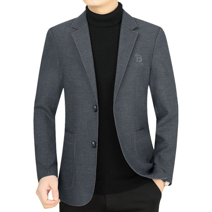 Herren Slim-Fit Sakko aus leichtem Mischgewebe mit Struktur – Tianoro