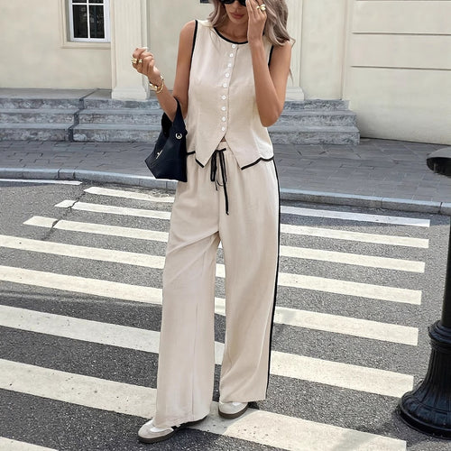 Damen Elegante und bequeme Loungewear mit Knopfleiste Echo Archiv