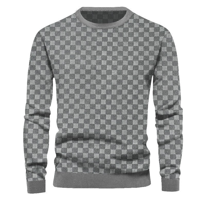 Herren Strickpullover mit strukturiertem Design und bequemem Schnitt Echoarchiv