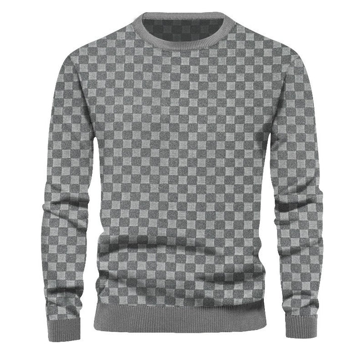 Herren Strickpullover mit strukturiertem Design und bequemem Schnitt Echoarchiv