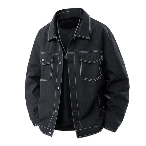 Herren Modische Denim Jacke Echo Archiv