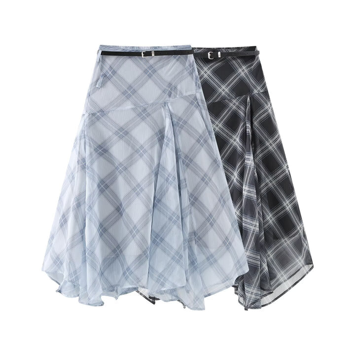 Damen Midikleid mit schwingendem Rock und Gürteldetails Echo Archiv
