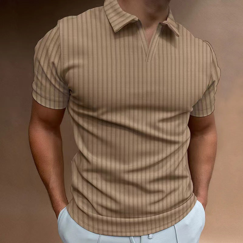 Herren Polo-Shirt mit Streifenmuster Echoarchiv