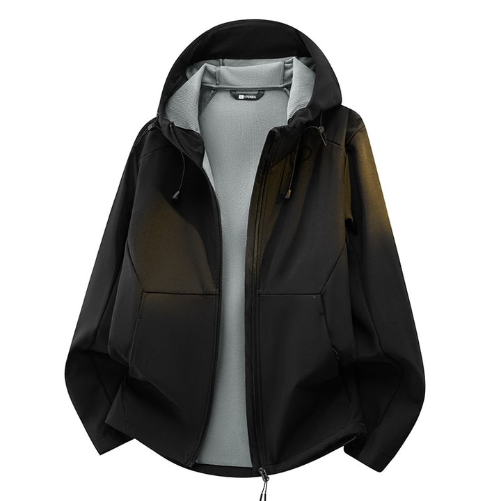 Unisex Softshell-Übergangsjacke mit Fleece-Innenfutter, Kapuze & wasserabweisender Beschichtung Echoarchiv
