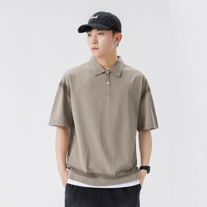 Herren lässiges Poloshirt mit modernem Schnitt und atmungsaktivem Material Echoarchiv
