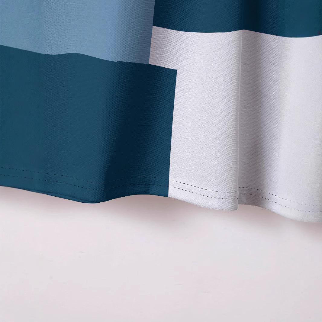 Herren Kurzarm Poloshirt mit modernem Blockdesign Echoarchiv