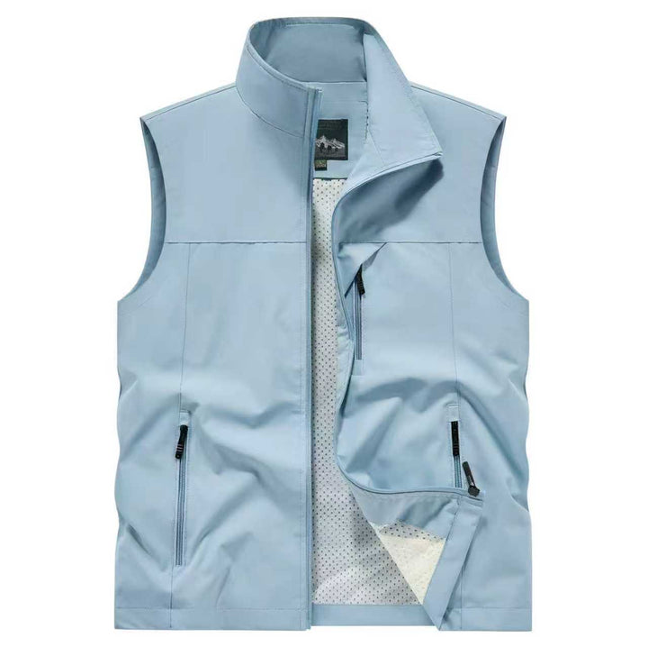 Herren Atmungsaktive Softshell-Outdoorweste mit Mesh‑Innenfutter und Reißverschlusstaschen – Marzano