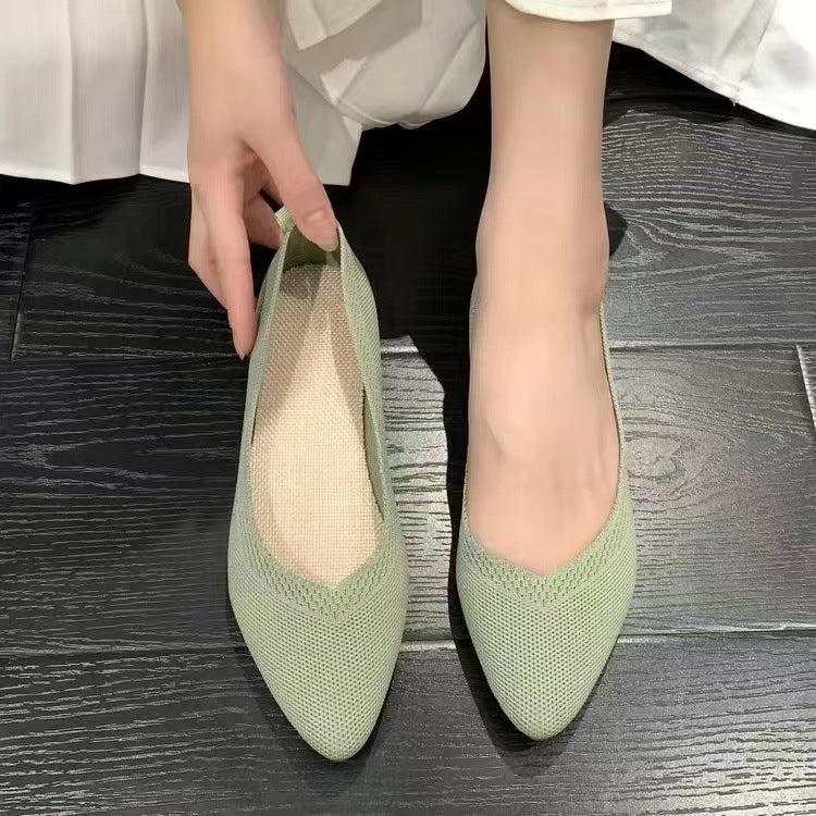Damen elegante und atmungsaktive Ballerinas mit flexiblem Fußbett Echoarchiv