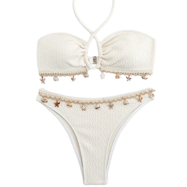 Damen Bandeau-Bikini mit Muscheldekoration Echo Archiv