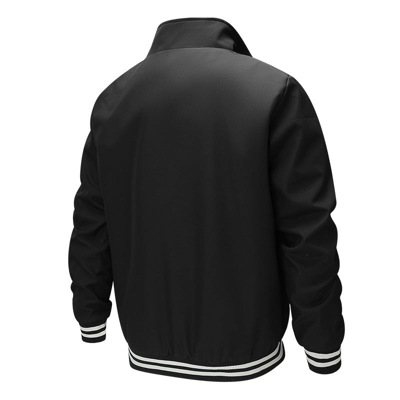 Herren Modische Bomberjacke mit Karomuster – Brevano